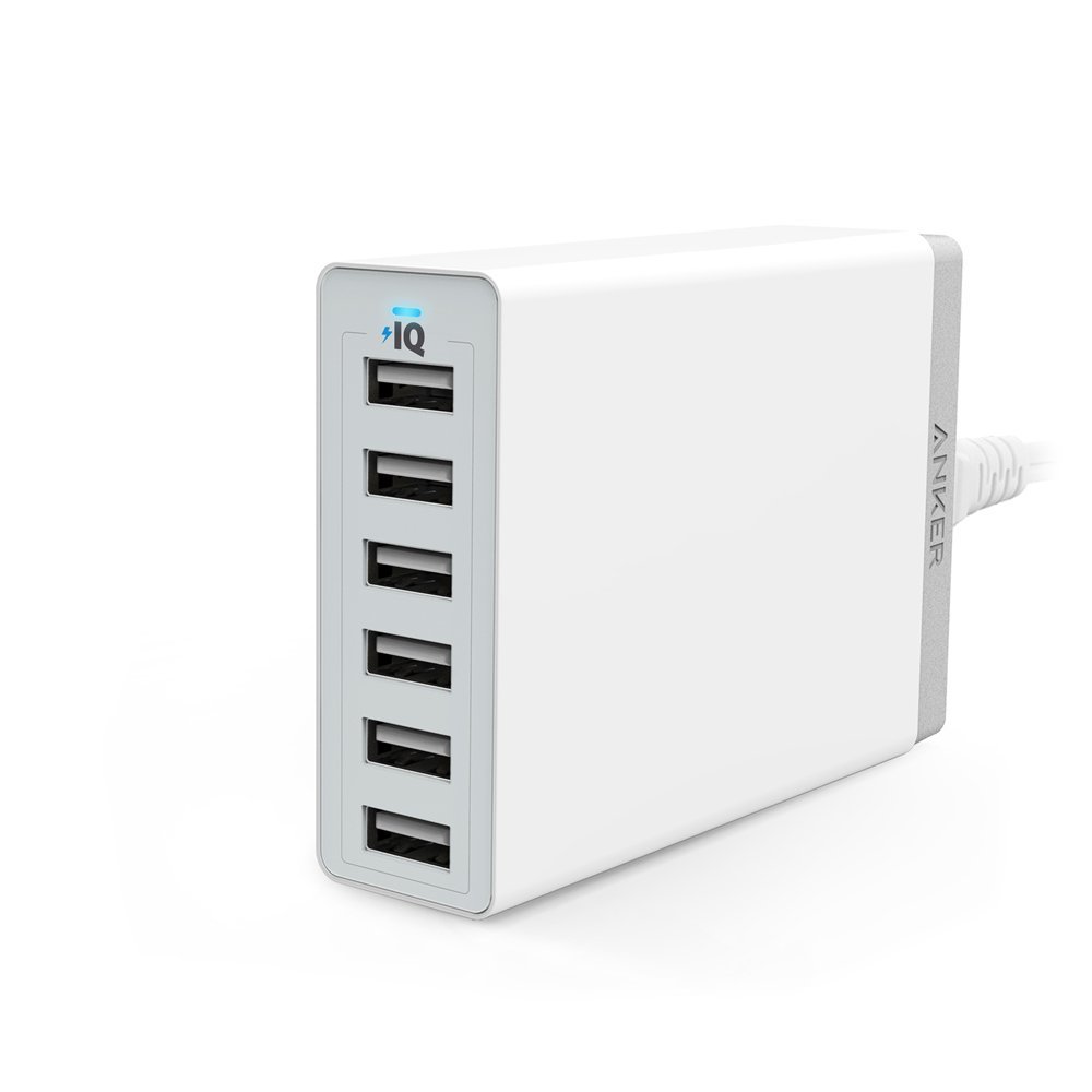 Anker PowerPort 6 (60W 6-Port USB Charging Hub) Multi-Port ...